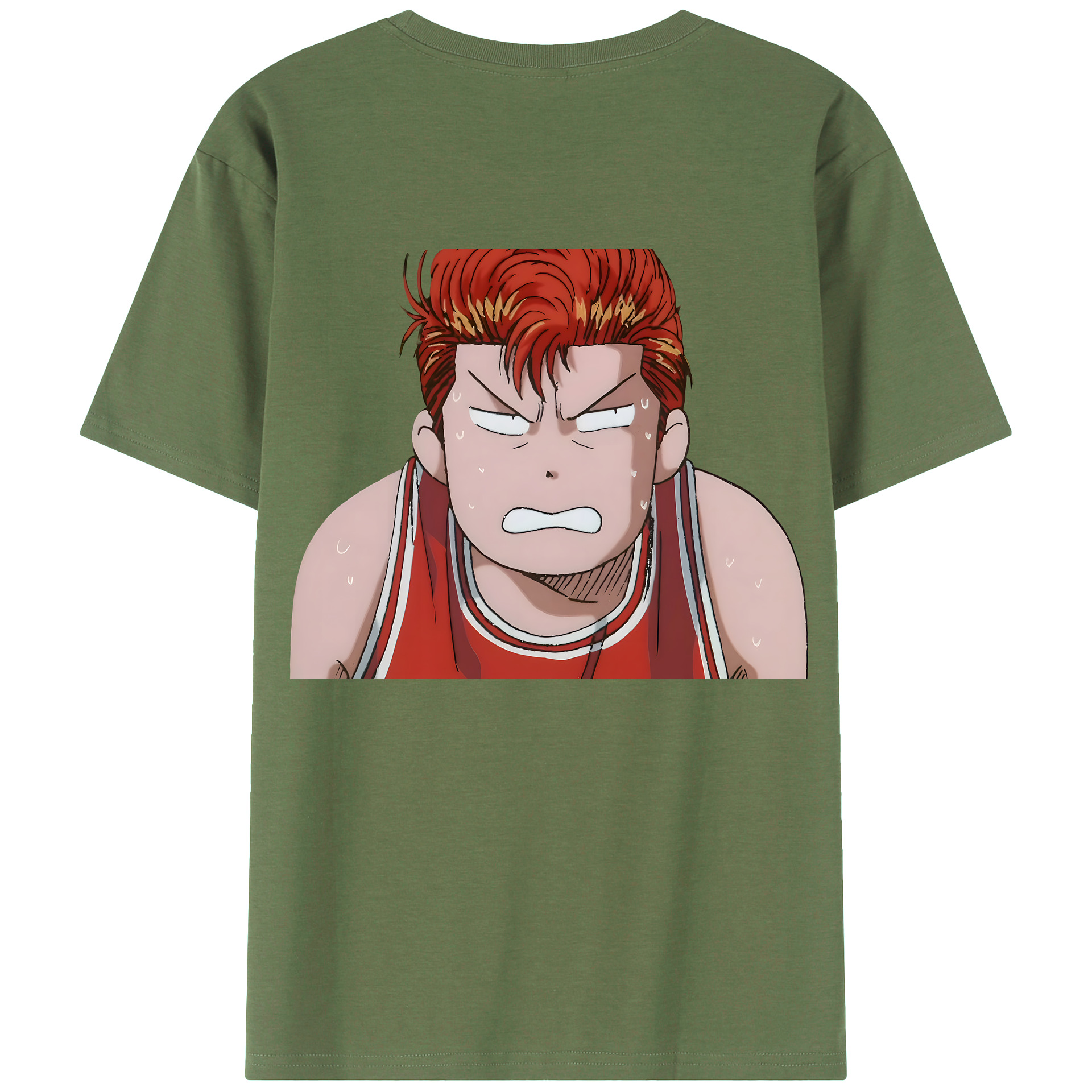 （画像用） SLAM DUNK／スラムダンク 綿100％ メンズ半袖Tシャツ（バックプリント） 通気性